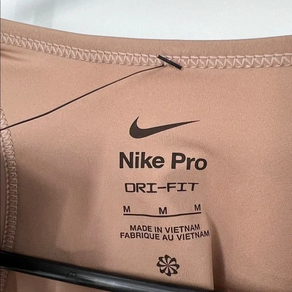 Nike prom NWT Tan Sports Bra Womens medium tight fit - Picture 4 of 6